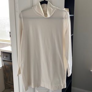 J. Jill • luxe supima turtleneck, ivory. Sz L